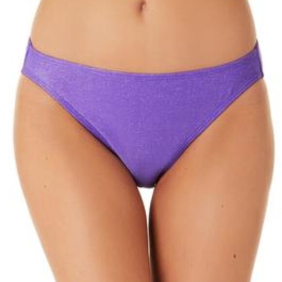 California Waves Metallic Shine Hipster Bikini Bottoms - Picture 1 of 8